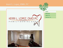 Tablet Screenshot of kerrilopezdmd.com